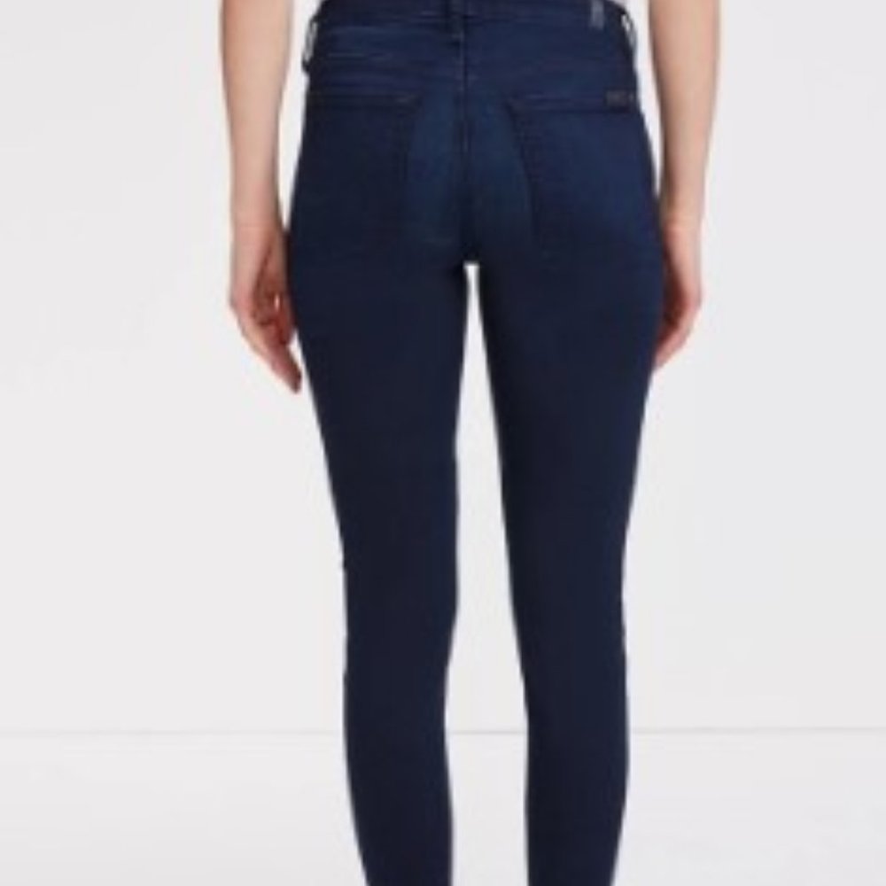7 for all mankind slim illusion luxe the ankle skinny jeans size 26